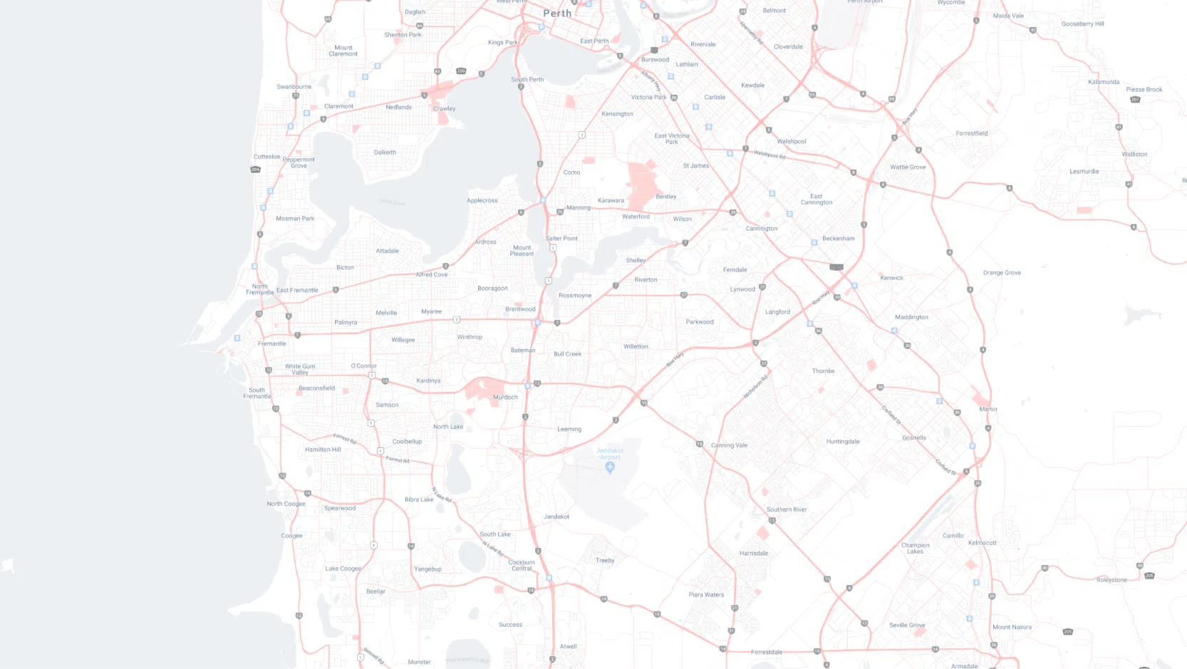 Map of Perth areas serviced by Gorey